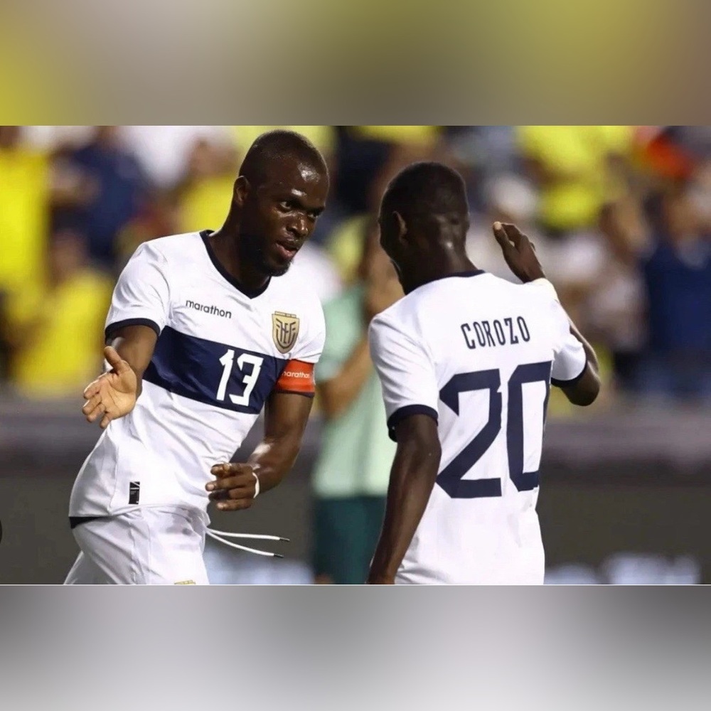 Marathon Authentic Ecuador Copa America 2024 Enner Valencia Jersey Men’s Sz: L - Picture 2 of 9